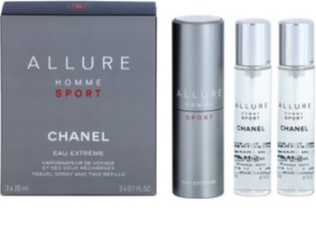 Chanel Allure Homme Sport Eau Extreme Eau de Toilette (1x nachfüllbar + 2x nachfüllung) für Herren