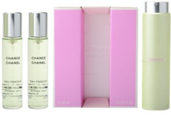 Chanel Chance Eau Fraîche toaletní voda (1x plnitelná + 2x náplň) pro ženy