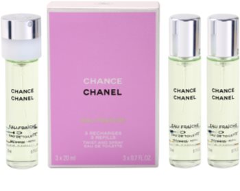 Chanel Chance Eau Fraîche eau de toilette (3 x recarga) para mulheres