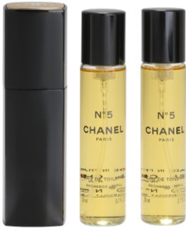 Chanel N°5 toaletní voda (1x plnitelná + 2x náplň) pro ženy