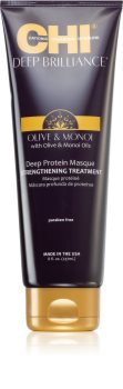 CHI Deep Brilliance maschera rinforzante per capelli deboli e rovinati con doppie punte con olio d'oliva