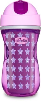 Chicco Sport Pink Thermoskanne mit Strohhalm