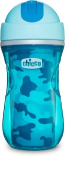 Chicco Sport Blue Thermobecher mit Strohhalm