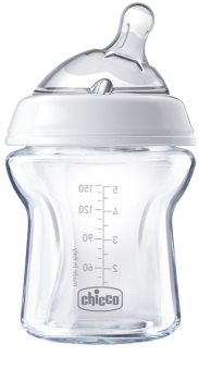 Chicco Natural Feeling Glass Neutral biberão
