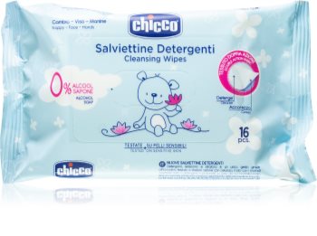 Chicco Cleansing Wipes Blue Hellävaraiset Vauvan Kosteuspyyhkeet