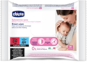 Chicco Breast Wipes мокри почистващи кърпички за гърди