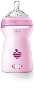 Chicco Natural Feeling Pink baby bottle