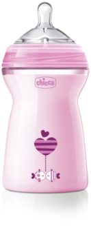 Chicco Natural Feeling Pink Babyflasche
