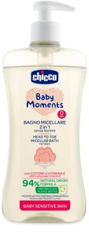 Chicco Baby Moments Sensitive Mizellen-Shampoo Für Körper und Haar