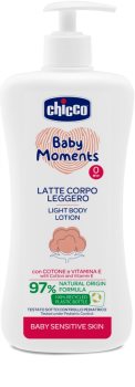Chicco Baby Moments Sensitive gyengéd testápoló tej