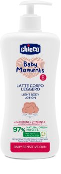 Chicco Baby Moments Sensitive Hellävarainen Vartalovoide
