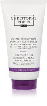 Christophe Robin Luscious Curl Defining Cream with Chia Seed Oil crema lisciante per capelli mossi e ricci