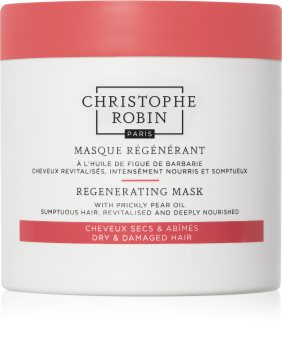 Christophe Robin Regenerating Mask with Prickly Pear Oil maschera rigenerante per capelli secchi, rovinati e trattati chimicamente