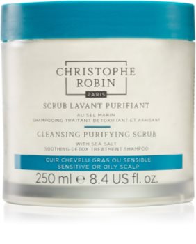 Christophe Robin Cleansing Purifying Scrub with Sea Salt shampoo detergente effetto scrub