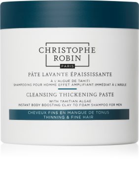 Christophe Robin Cleansing Thickening Paste with Tahitian Algae hámlasztó sampon vékony szálú, hullásra hajlamos hajra