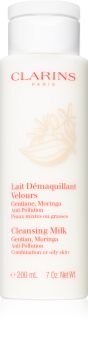 Clarins Cleansing Milk with Gentian, Moringa очищающее молочко для жирной и смешанной кожи
