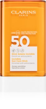 Clarins Invisible Sun Care Stick сонцезахисний стік для чутливих місць SPF 50