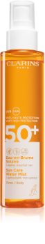 Clarins Sun Care Water Mist прозрачна мъбла за слънчеви бани SPF 50+