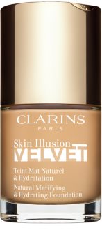 Clarins Skin Illusion Velvet mattító folyékony alapozó tápláló hatással