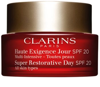 Clarins Super Restorative Day denní liftingový krém proti vráskám pro všechny typy pleti SPF 20