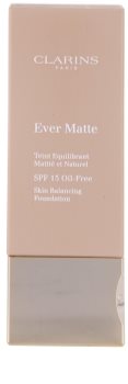 Clarins Face Make-Up Ever Matte matující make-up pro minimalizaci pórů SPF 15