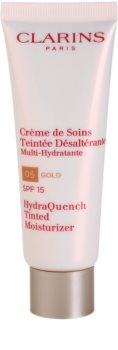 Clarins HydraQuench Tinted Moisturizer gyengéd tonizáló krém hidratáló hatással SPF 15