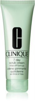 Clinique 7 Day Scrub Cream Rinse-Off Formula tisztító peeling mindennapi használatra