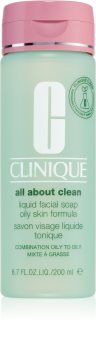 Clinique Liquid Facial Soap Nestemäinen Saippua Rasvaiselle Ja Yhdistelmä-Iholle