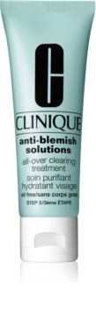 Clinique Anti-Blemish Solutions™ All-Over Clearing Treatment ενυδατική κρέμα για προβληματική επιδερμίδα, ακμή