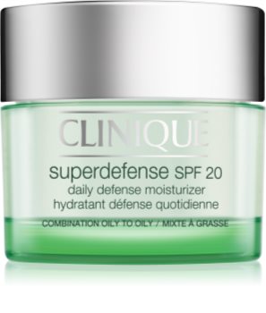 Clinique Superdefense crema hidratanta de zi cu protectie solara pentru ten gras și mixt