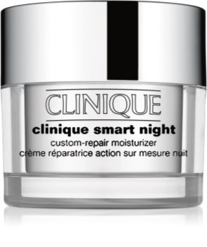 Clinique Smart Night™ Custom-Repair Moisturizer feuchtigkeitsspendende Nachtcreme gegen Falten für trockene bis sehr trockene Haut