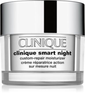 Clinique Smart Night™  Custom-Repair Moisturizer ενυδατική αντιρυτιδική κρέμα νύχτας για ξηρή και μικτή επιδερμίδα