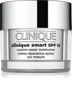Clinique Clinique Smart™ SPF 15 Custom-Repair Moisturizer crème de jour hydratante anti-rides pour peaux sèches à mixtes SPF 15