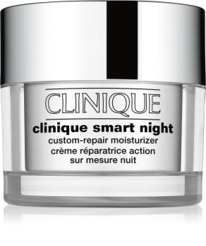 Clinique Smart Night™ Custom-Repair Moisturizer Crema de noapte hidratanta anti-rid pentru tenul gras si mixt