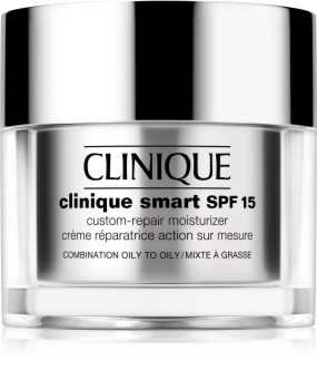Clinique Clinique Smart™ SPF 15 Custom-Repair Moisturizer nawilżający krem na dzień przeciw zmarszczkom do skóry tłustej SPF 15