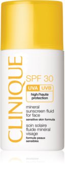 Clinique Sun SPF 30 Mineral Sunscreen Fluid for Face минерален слънцезащитен флуид за лице  SPF 30