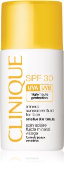 Clinique Sun SPF 30 Mineral Sunscreen Fluid for Face fluid mineral cu protecție solară SPF 30