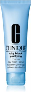 Clinique City Block™ Purifying Charcoal Clay Mask + Scrub Syväpuhdistava Kasvonaamio
