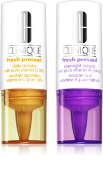 Clinique Fresh Pressed™ Clinical Daily + Overnight Boosters with Pure Vitamins C 10% + A денний та нічний догляд