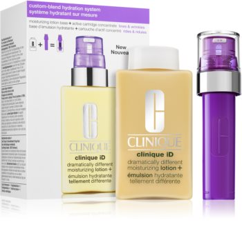 Clinique iD™ Dramatically Different™ Moisturizing Lotion + Active Cartridge Concentrate for Lines & комплект (против бръчки)