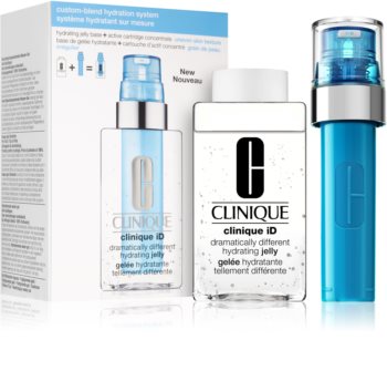 Clinique iD™ Dramatically Different™ Hydrating Jelly + Active Cartridge Concentrate for Pores & Unev ensemble (pour une peau lumineuse et lisse)