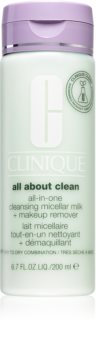 Clinique All About Clean All-in-One Cleansing Micellar Milk + Makeup Remove lait nettoyant doux pour peaux sèches à très sèches
