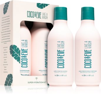 Coco & Eve Like A Virgin Super Hydration Kit shampoing et après-shampoing pour une hydratation et une brillance