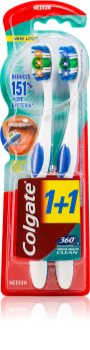 Colgate 360° Whole Mouth Clean Zahnbürste Medium 2 pc