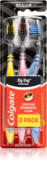 Colgate Zig Zag Charcoal Zahnbürste Medium 3 pc