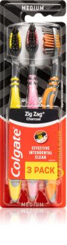 Colgate Zig Zag Charcoal Zahnbürste Medium 3 pc