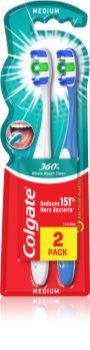 Colgate 360° Whole Mouth Clean Zahnbürste Medium 2 pc