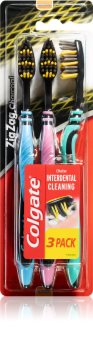 Colgate Zig Zag Charcoal szczoteczki do zębów medium 3 szt.