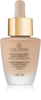 Collistar Serum Foundation Perfect Nude maquillaje con efecto iluminador para un aspecto natural SPF 15