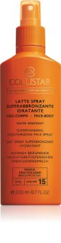 Collistar Special Perfect Tan Supertanning Moisturizing Milk Spray mlieko na opaľovanie v spreji SPF 15